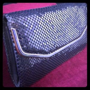 Vintage Navy Metallic Purse